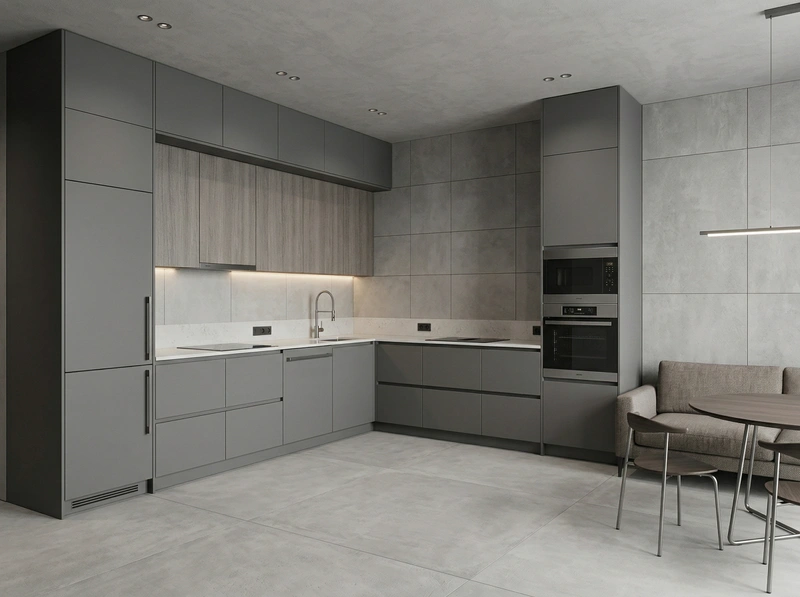 Дизайн кухни в стиле Минимализм — фото интерьера от нейросети RoomGPT