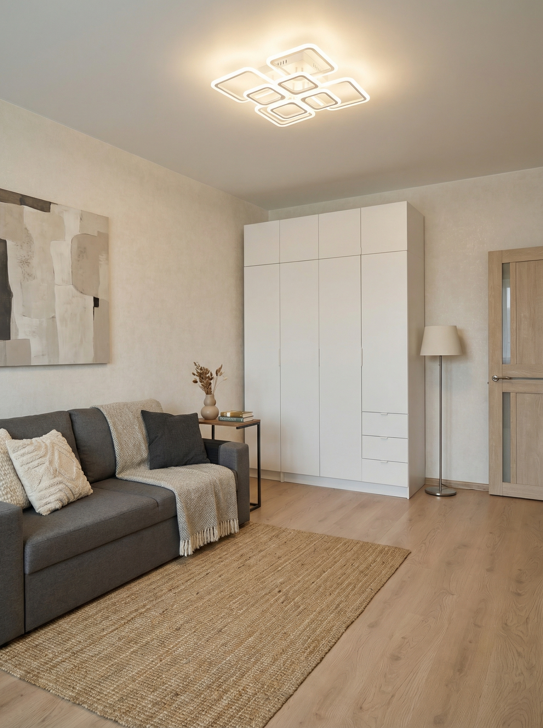 Дизайн гостиной в стиле Минимализм — фото интерьера от нейросети RoomGPT