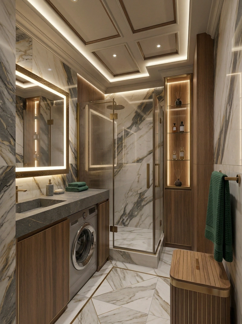 Дизайн ванной в стиле Без стиля — фото интерьера от нейросети RoomGPT