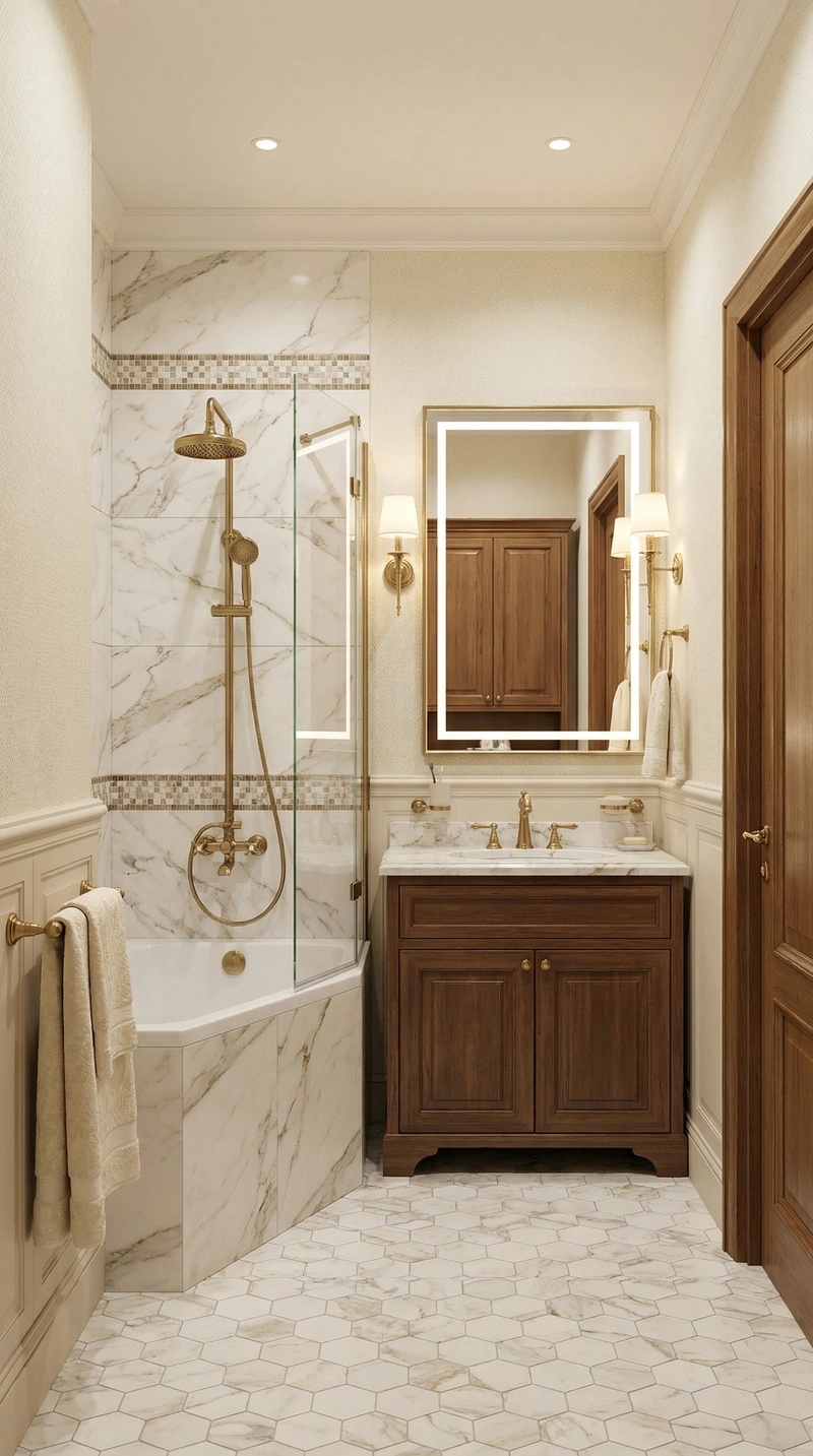 Дизайн интерьера в стиле Классика — Гостиная от нейросети RoomGPT