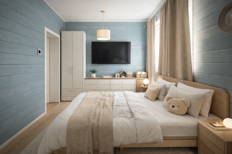 Дизайн интерьера в стиле Сканди — Гостиная от нейросети RoomGPT