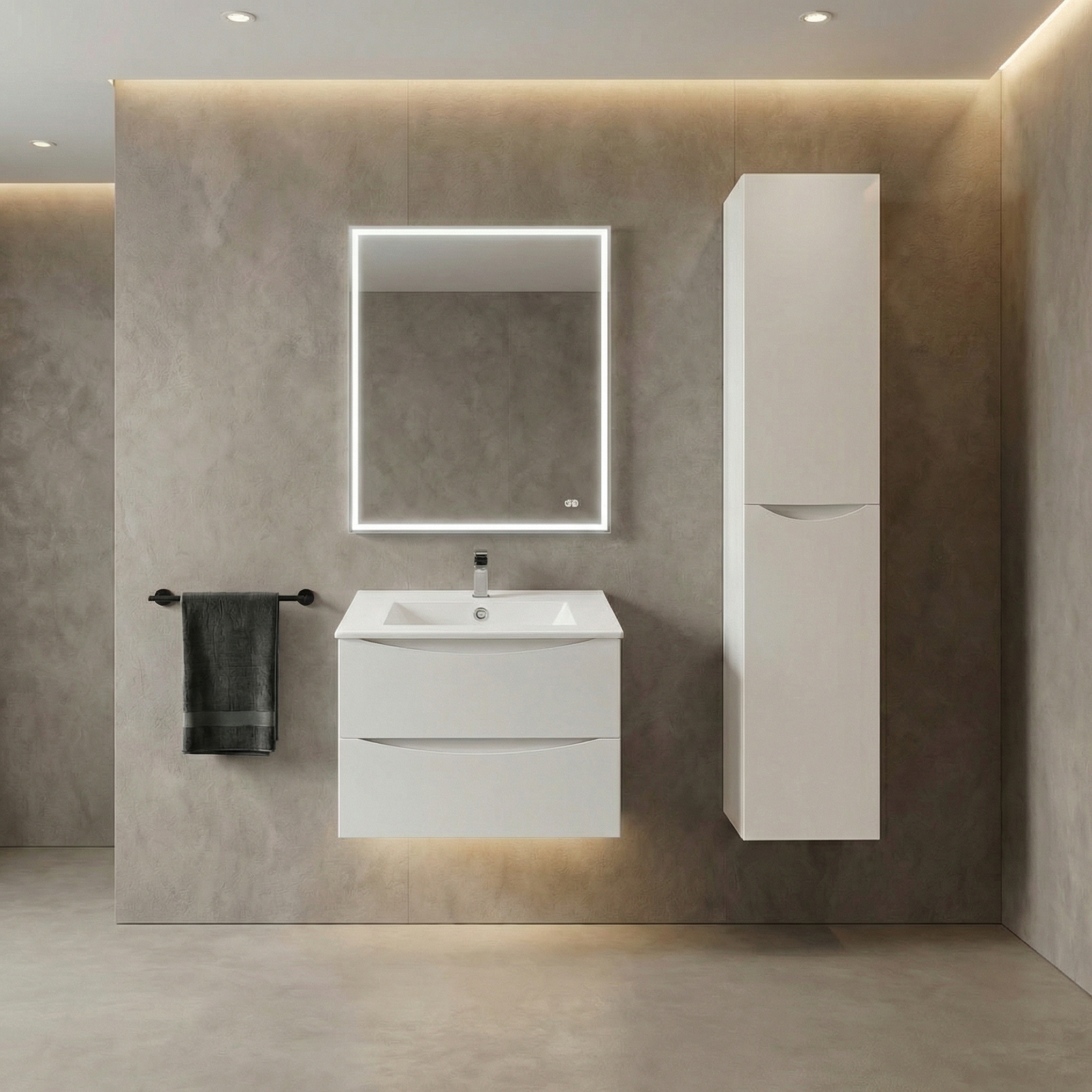 Дизайн ванной в стиле Минимализм — фото интерьера от нейросети RoomGPT