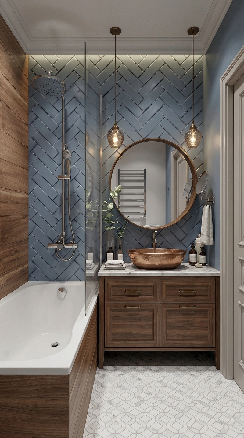 Дизайн интерьера в стиле Классика — Ванная от нейросети RoomGPT