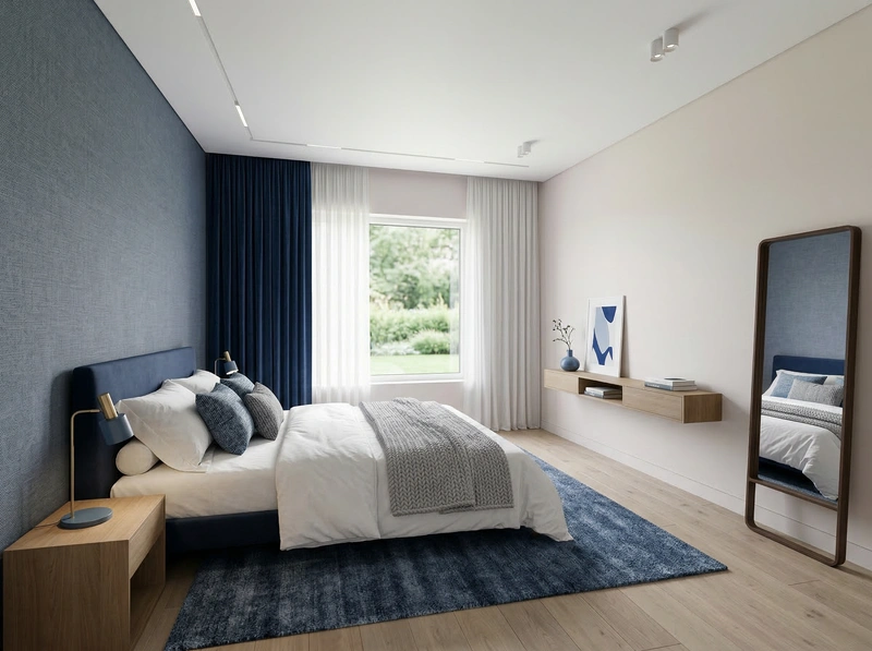 Дизайн интерьера в стиле Минимализм — Спальня от нейросети RoomGPT