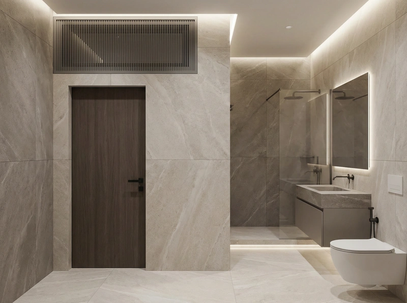 Дизайн ванной в стиле Минимализм — фото интерьера от нейросети RoomGPT