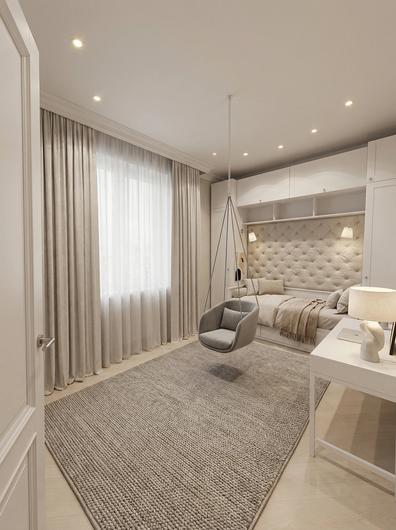 Дизайн интерьера в стиле Классика — Спальня от нейросети RoomGPT