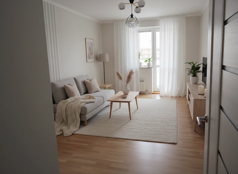 Дизайн интерьера в стиле Хюгге — Гостиная от нейросети RoomGPT