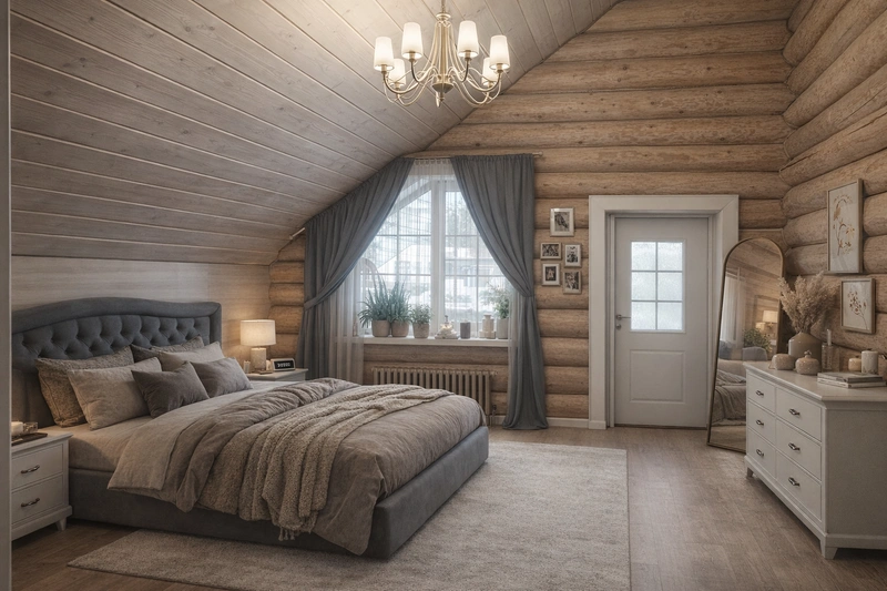 Дизайн интерьера в стиле Контемпорари — Гостиная от нейросети RoomGPT