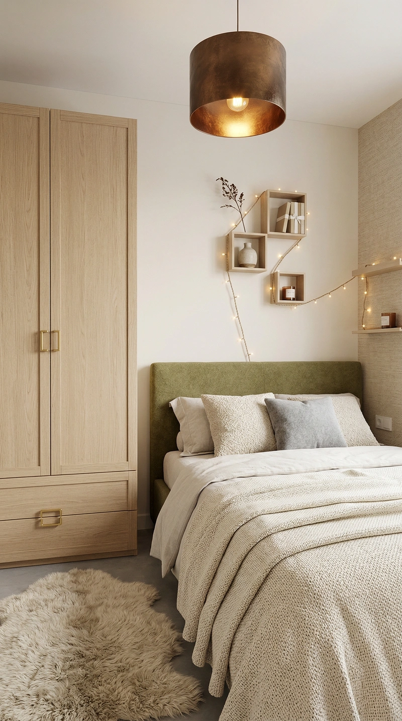 Дизайн интерьера в стиле Хюгге — Спальня от нейросети RoomGPT