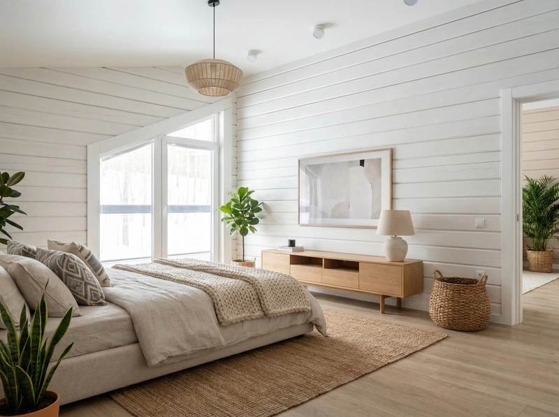 Дизайн интерьера в стиле Сканди — Спальня от нейросети RoomGPT