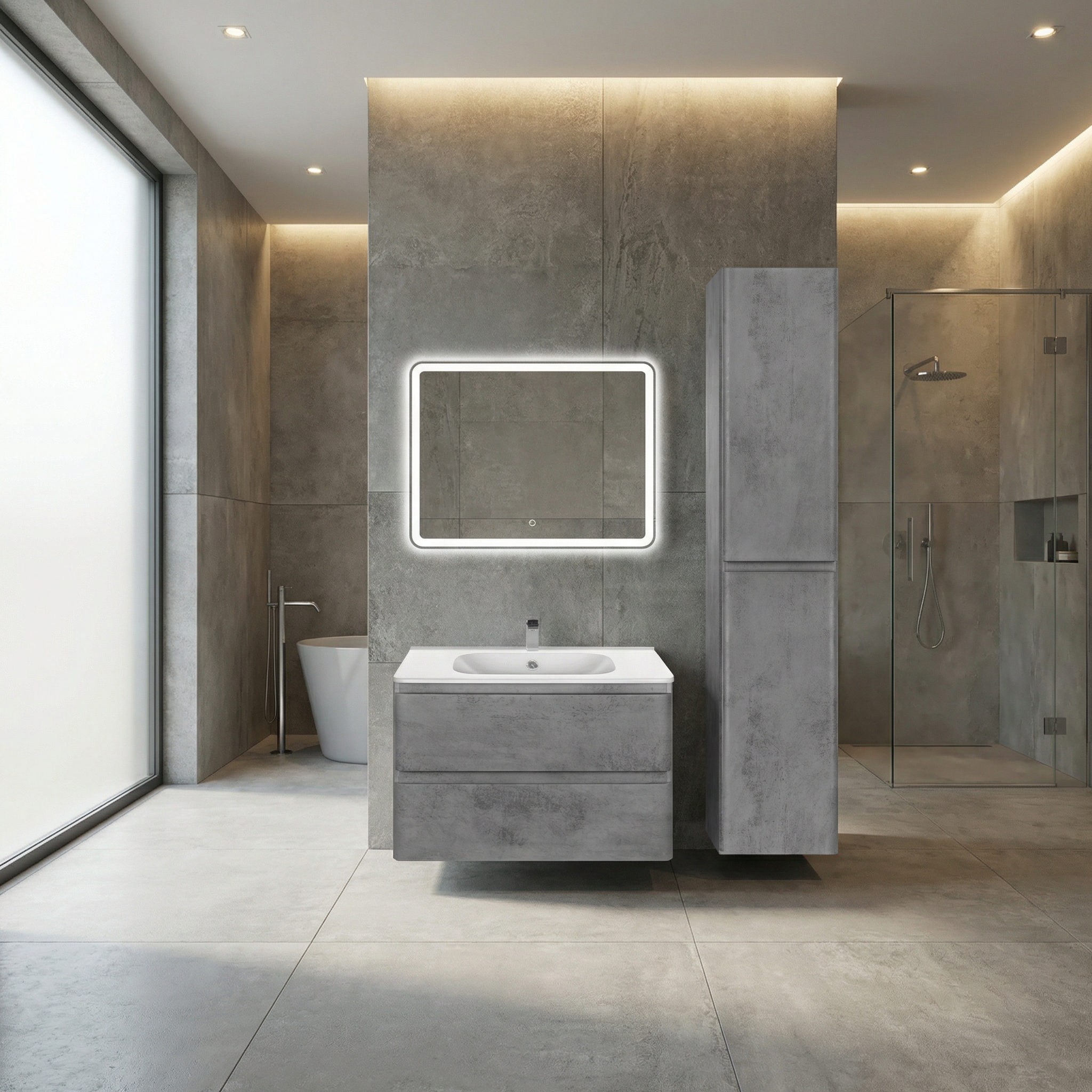 Дизайн ванной в стиле Минимализм — фото интерьера от нейросети RoomGPT