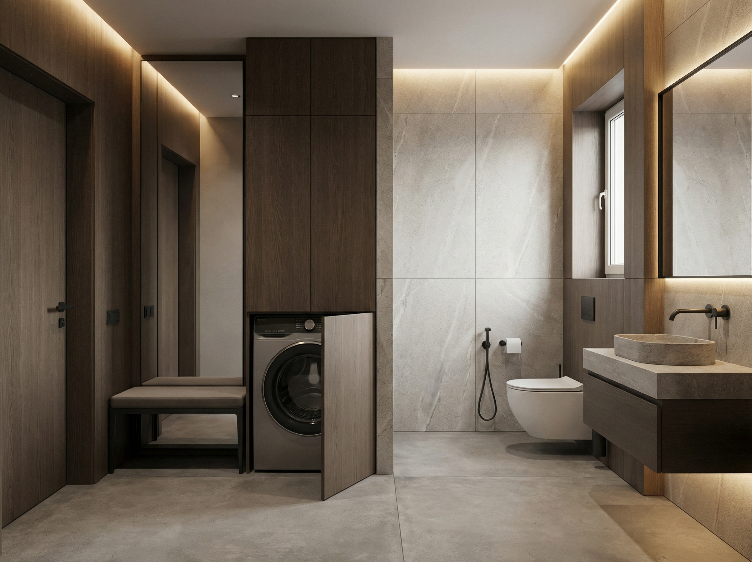 Дизайн ванной в стиле Минимализм — фото интерьера от нейросети RoomGPT