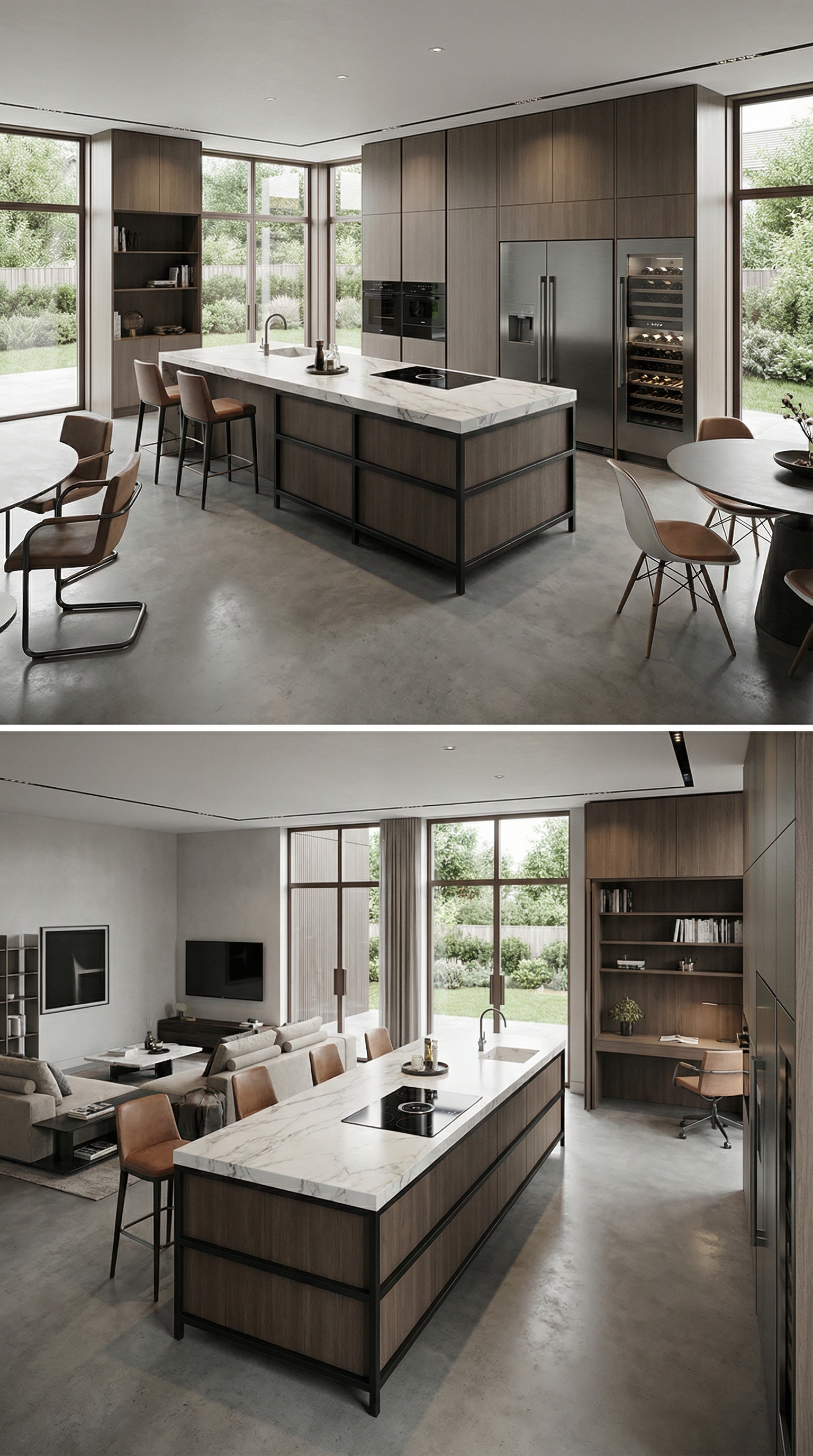 Дизайн кухни в стиле Минимализм — фото интерьера от нейросети RoomGPT