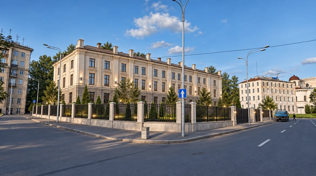 Дизайн фасада в стиле Неоклассика — фото от нейросети RoomGPT