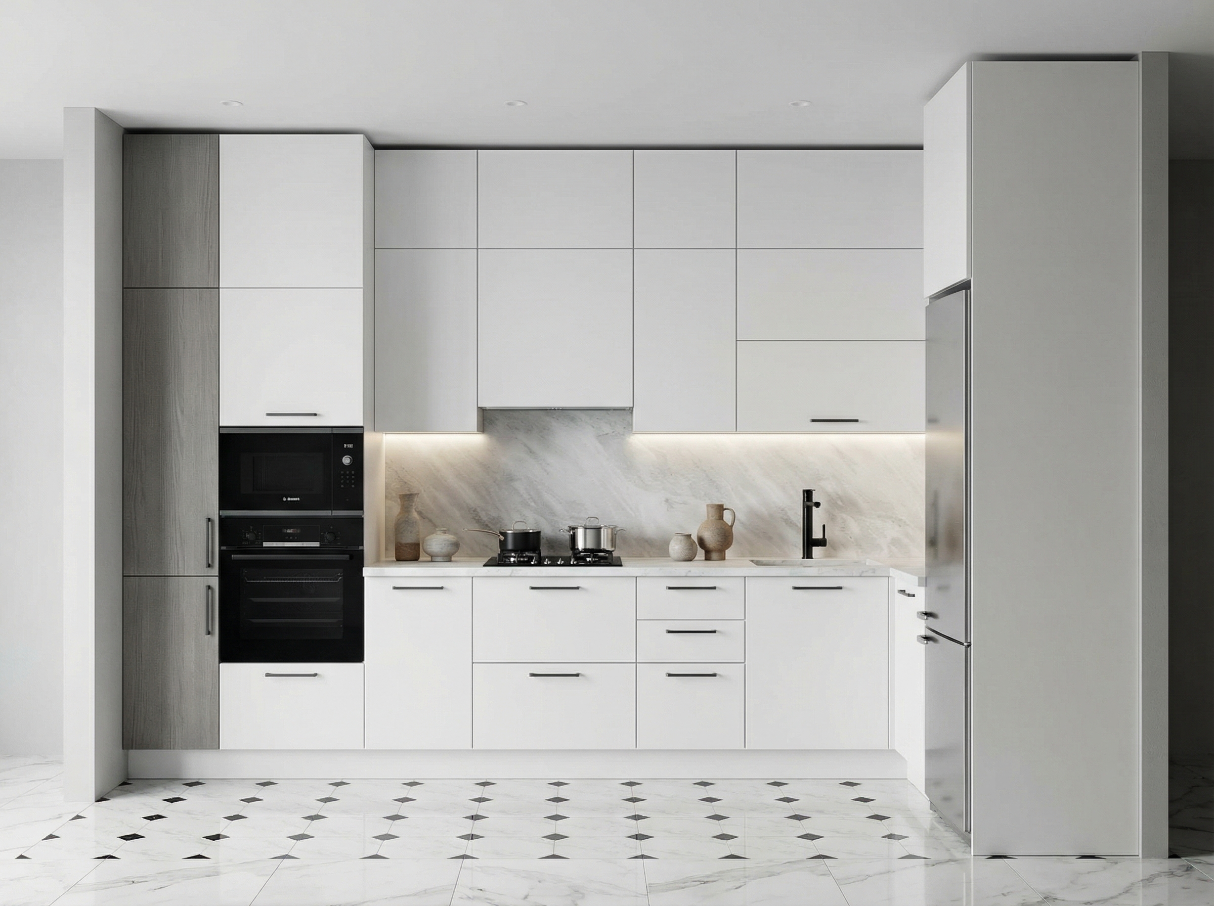 Дизайн кухни в стиле Минимализм — фото интерьера от нейросети RoomGPT