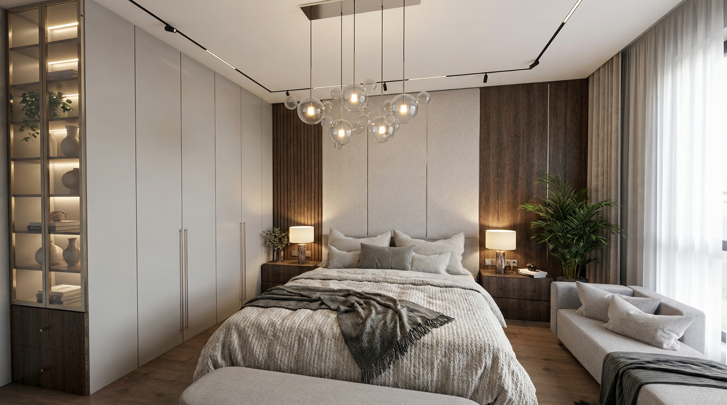 Дизайн спальни в стиле Минимализм — фото интерьера от нейросети RoomGPT