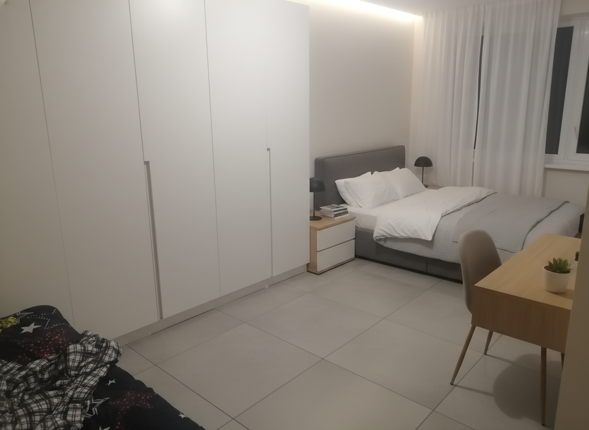 Дизайн спальни в стиле Минимализм — фото интерьера от нейросети RoomGPT