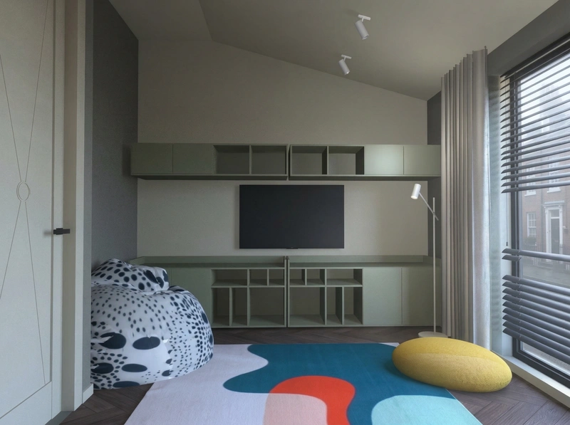 Дизайн детской в стиле Без стиля — фото интерьера от нейросети RoomGPT