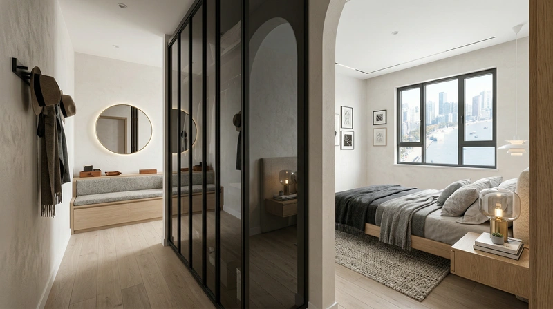 Дизайн интерьера в стиле Сканди — Спальня от нейросети RoomGPT