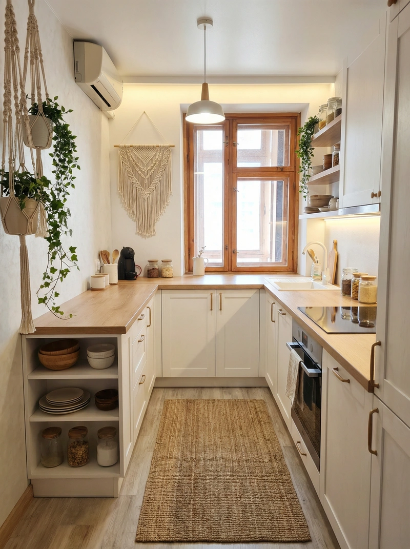 Дизайн интерьера в стиле Сканди — Кухня от нейросети RoomGPT