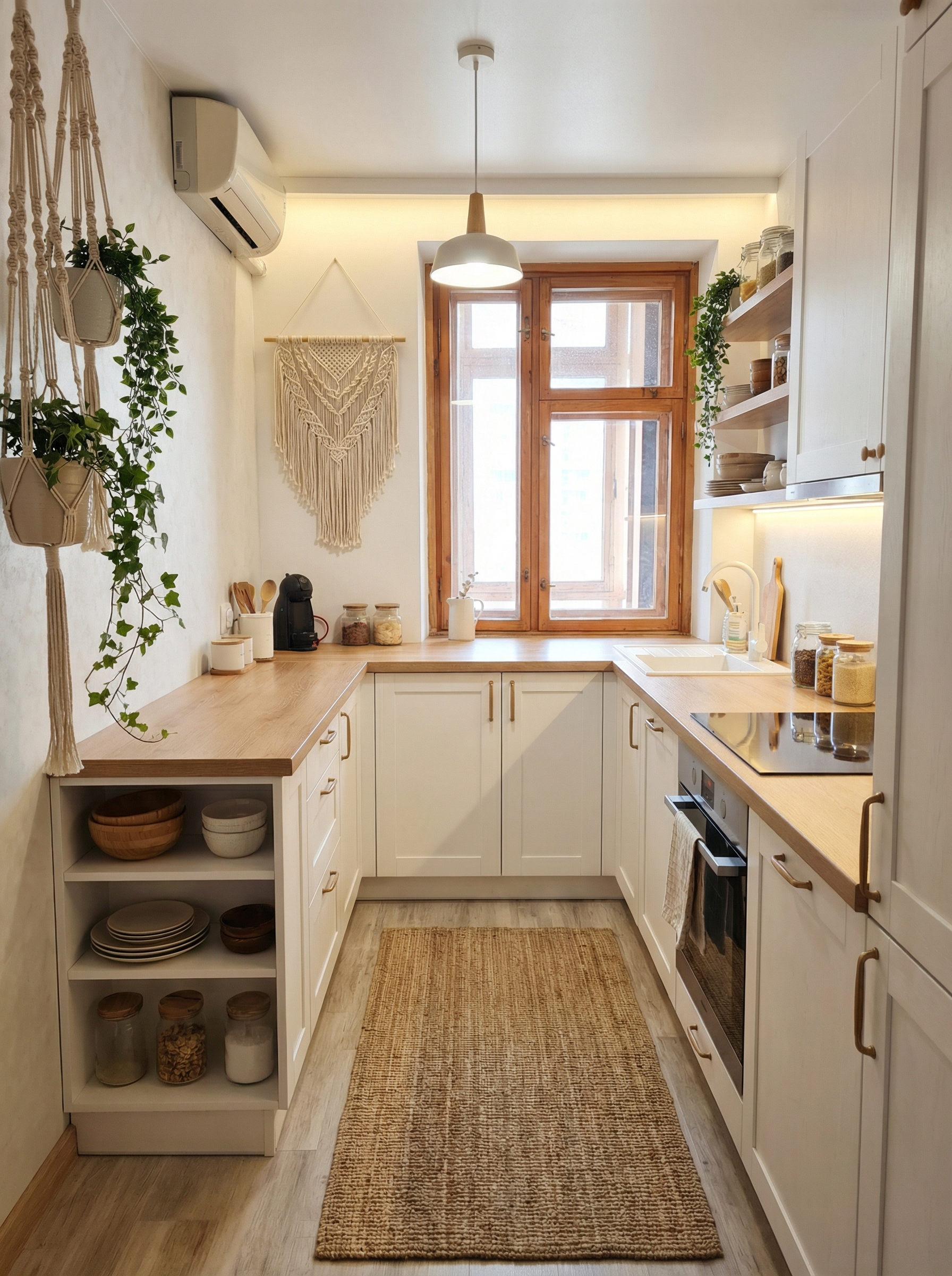 Дизайн кухни в стиле Сканди — фото интерьера от нейросети RoomGPT