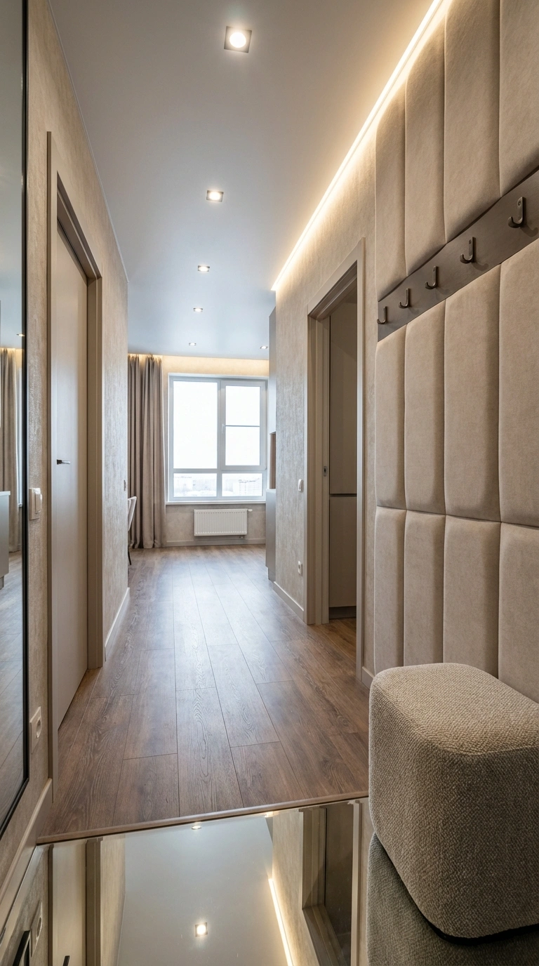 Дизайн интерьера в стиле Контемпорари — Гостиная от нейросети RoomGPT