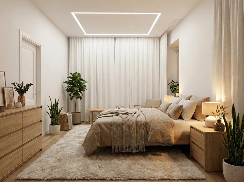 Дизайн интерьера в стиле Хюгге — Спальня от нейросети RoomGPT