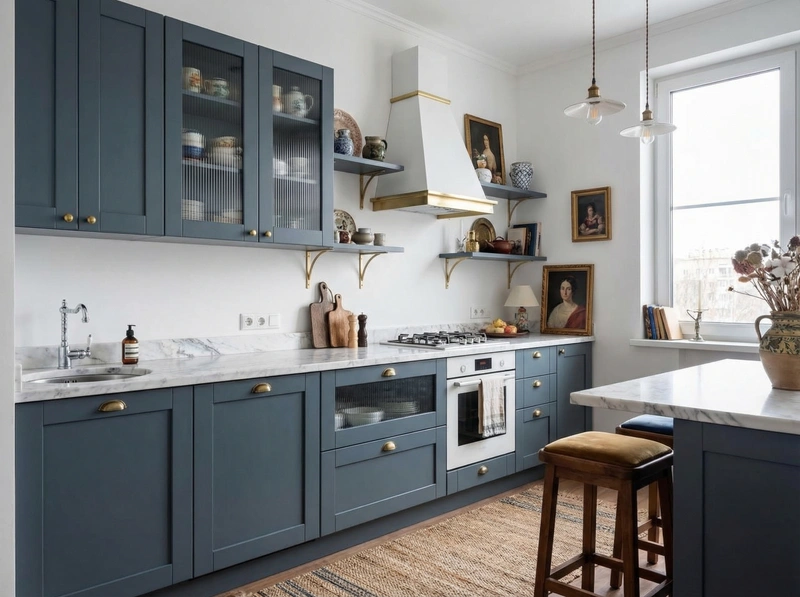 Дизайн интерьера в стиле Эклектика — Гостиная от нейросети RoomGPT