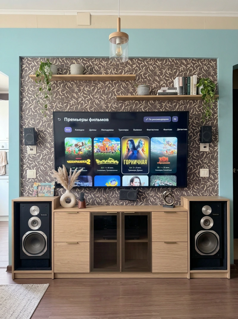 Дизайн интерьера в стиле Сканди — Гостиная от нейросети RoomGPT