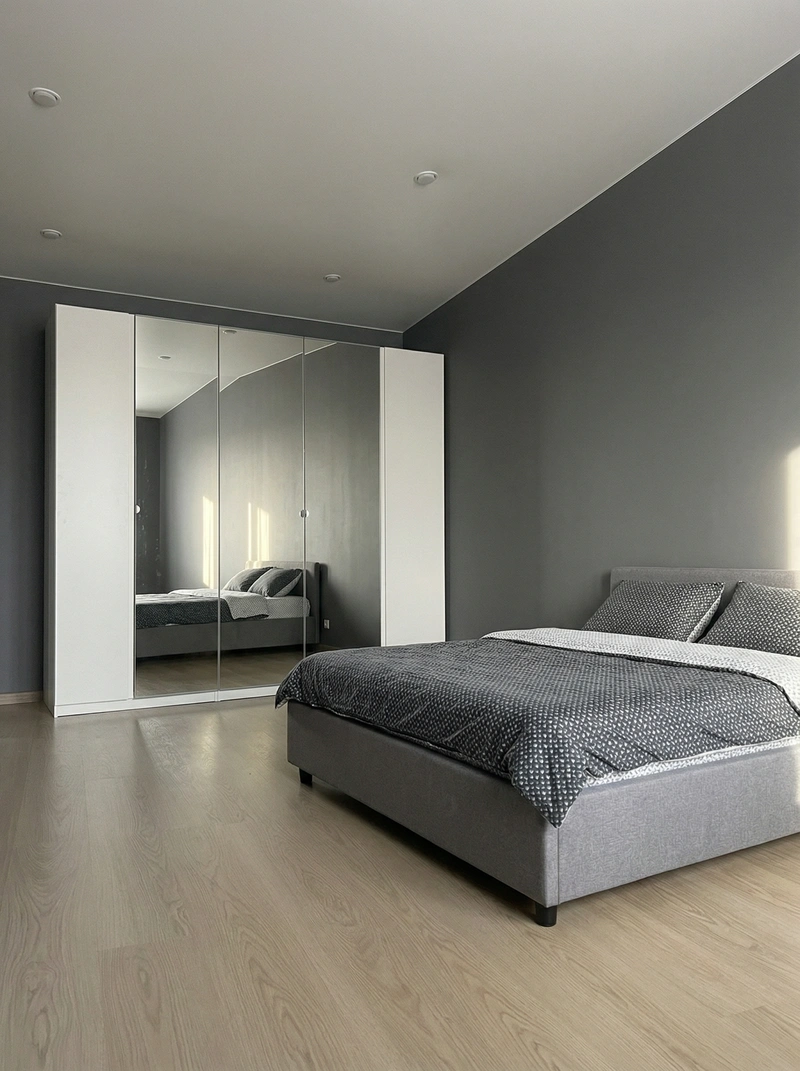 Дизайн спальни в стиле Без стиля — фото интерьера от нейросети RoomGPT