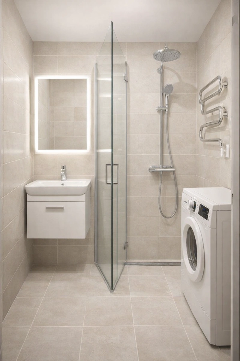 Дизайн ванной в стиле Без стиля — фото интерьера от нейросети RoomGPT