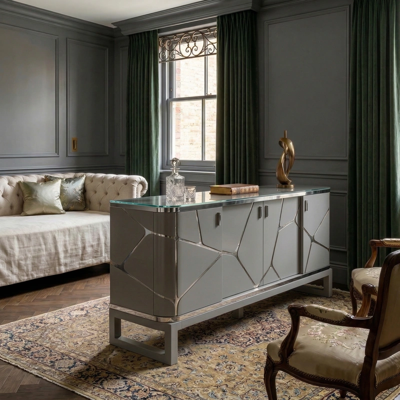 Дизайн спальни в стиле Классика — фото интерьера от нейросети RoomGPT