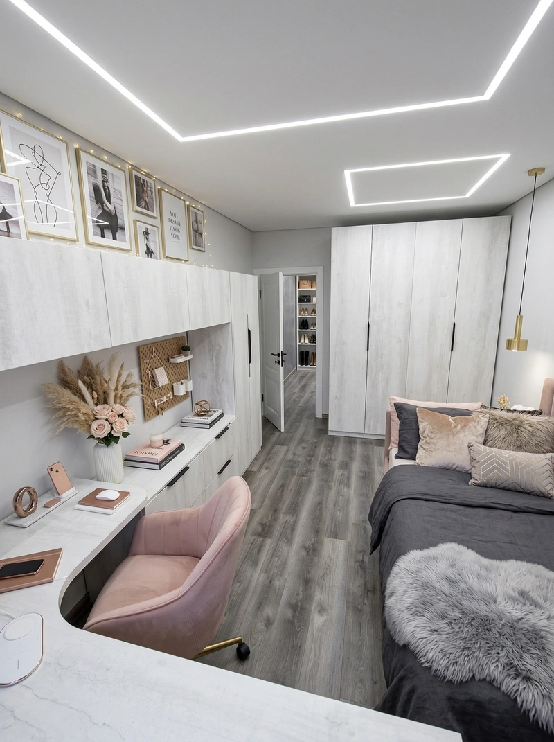 Дизайн интерьера в стиле Контемпорари — Детская от нейросети RoomGPT