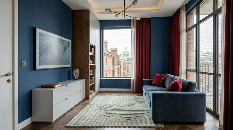 Дизайн гостиной в стиле Британский — фото интерьера от нейросети RoomGPT