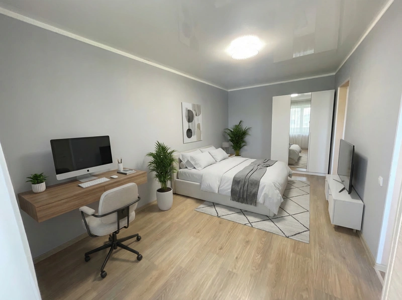 Дизайн интерьера в стиле Минимализм — Гостиная от нейросети RoomGPT