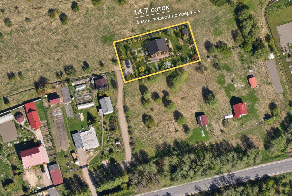 Ландшафтный дизайн в стиле Сканди — Участок от нейросети RoomGPT