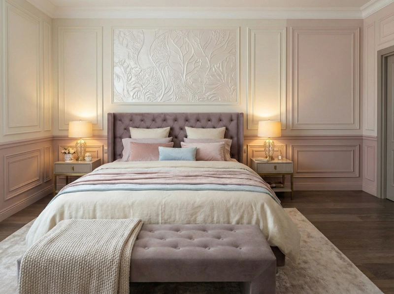 Дизайн интерьера в стиле Классика — Спальня от нейросети RoomGPT