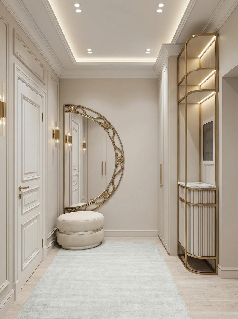 Дизайн интерьера в стиле Неоклассика — Гостиная от нейросети RoomGPT