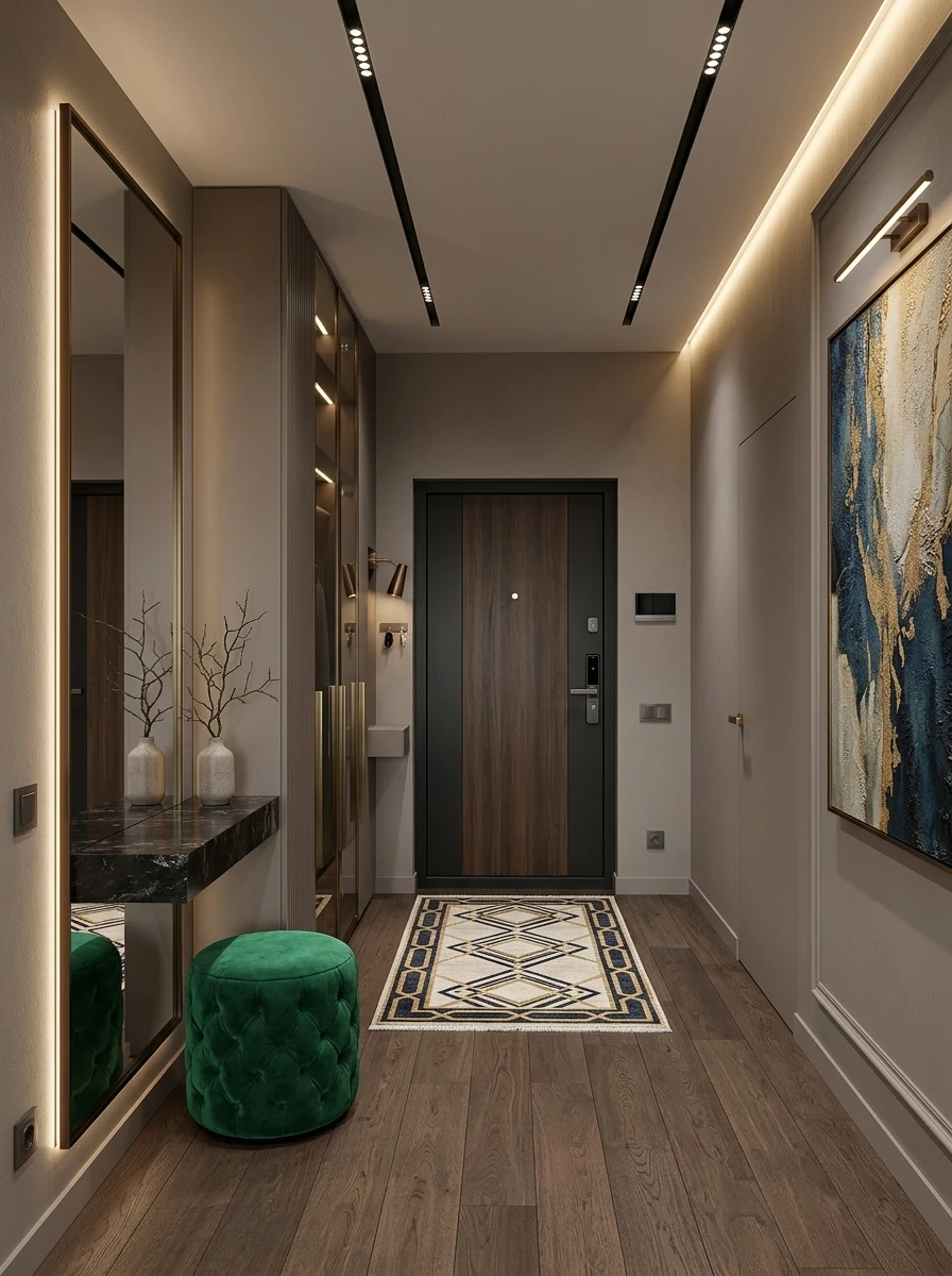Дизайн прихожей в стиле Контемпорари — фото интерьера от нейросети RoomGPT