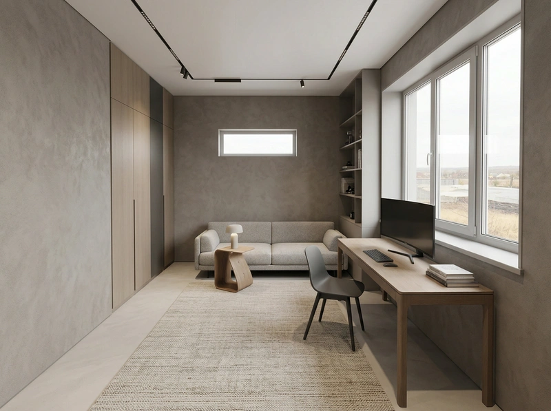 Дизайн спальни в стиле Минимализм — фото интерьера от нейросети RoomGPT