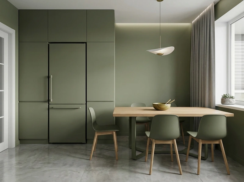 Дизайн интерьера в стиле Минимализм — Кухня от нейросети RoomGPT