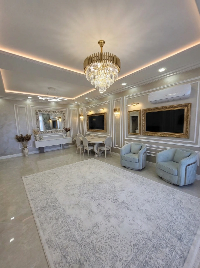 Дизайн интерьера в стиле Неоклассика — Гостиная от нейросети RoomGPT