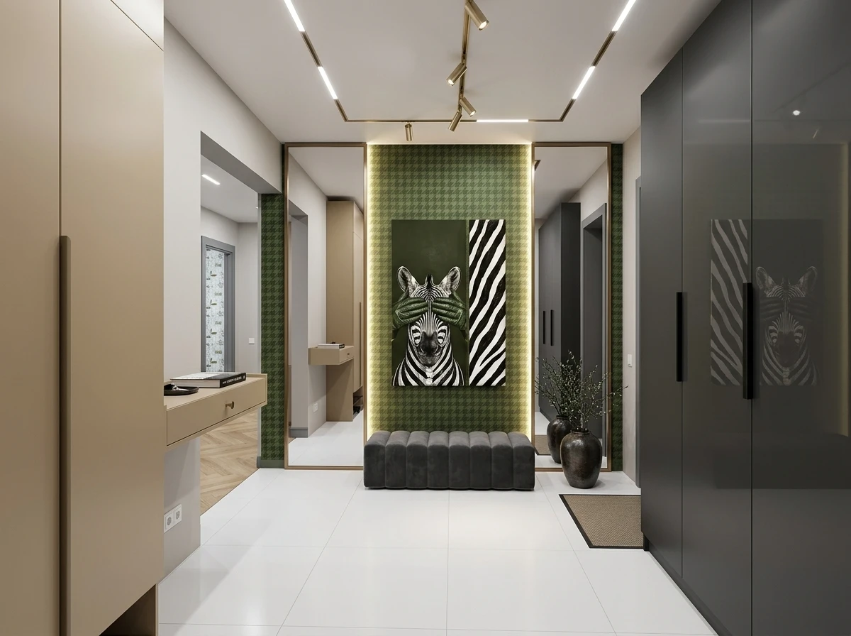 Дизайн гостиной в стиле Эклектика — фото интерьера от нейросети RoomGPT