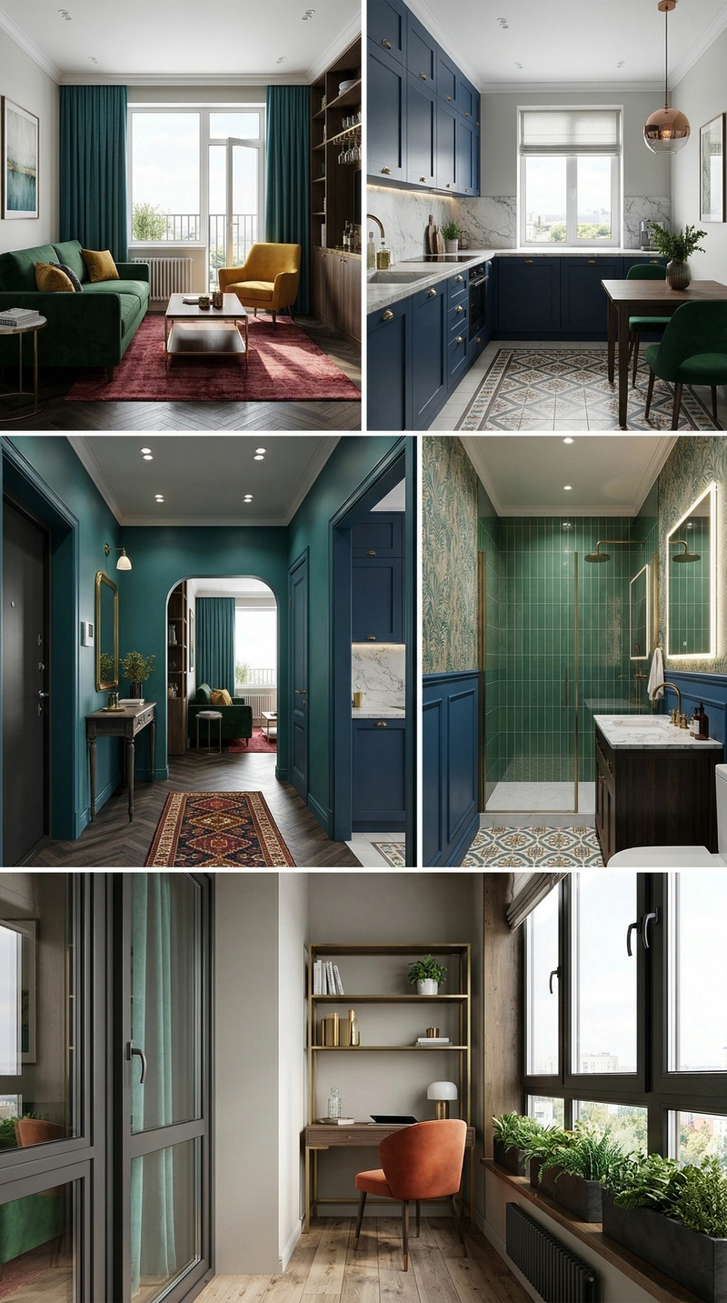 Дизайн гостиной в стиле Британский — фото интерьера от нейросети RoomGPT