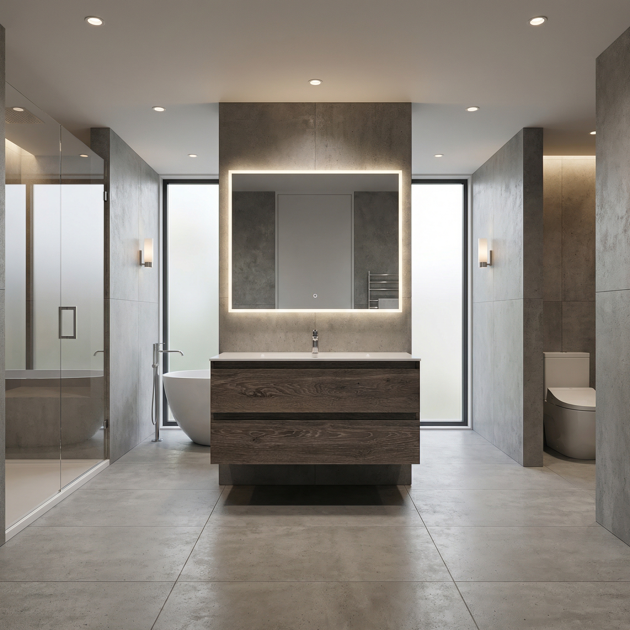 Дизайн ванной в стиле Минимализм — фото интерьера от нейросети RoomGPT