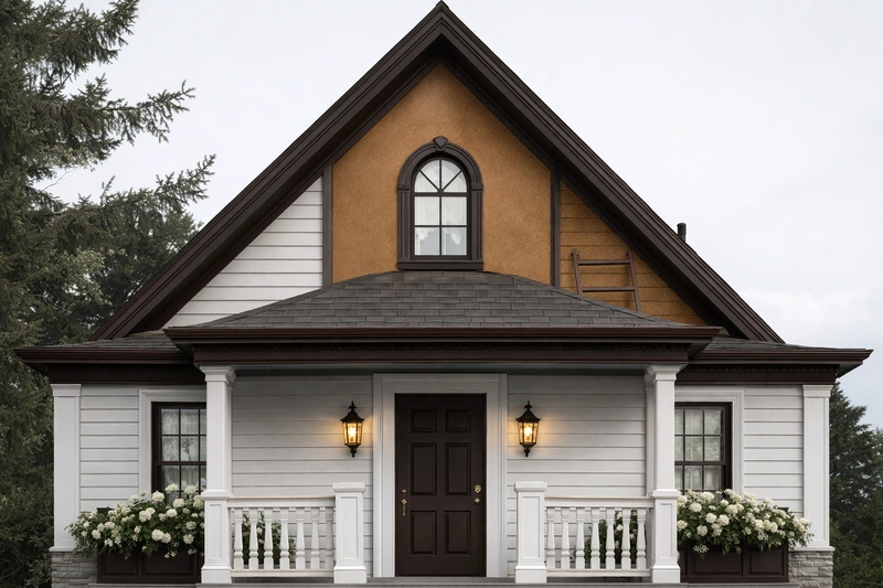 Дизайн интерьера в стиле Классика — Фасад от нейросети RoomGPT