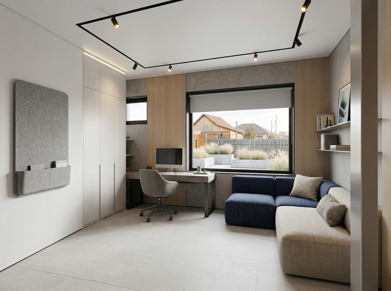 Дизайн спальни в стиле Минимализм — фото интерьера от нейросети RoomGPT