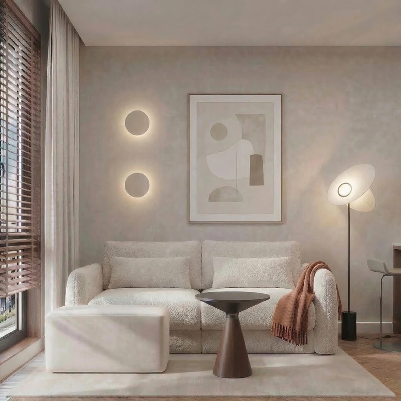 Дизайн интерьера в стиле Минимализм — Гостиная от нейросети RoomGPT