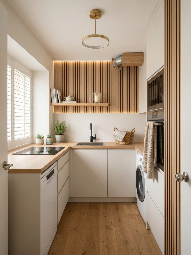 Дизайн интерьера в стиле Хюгге — Кухня от нейросети RoomGPT