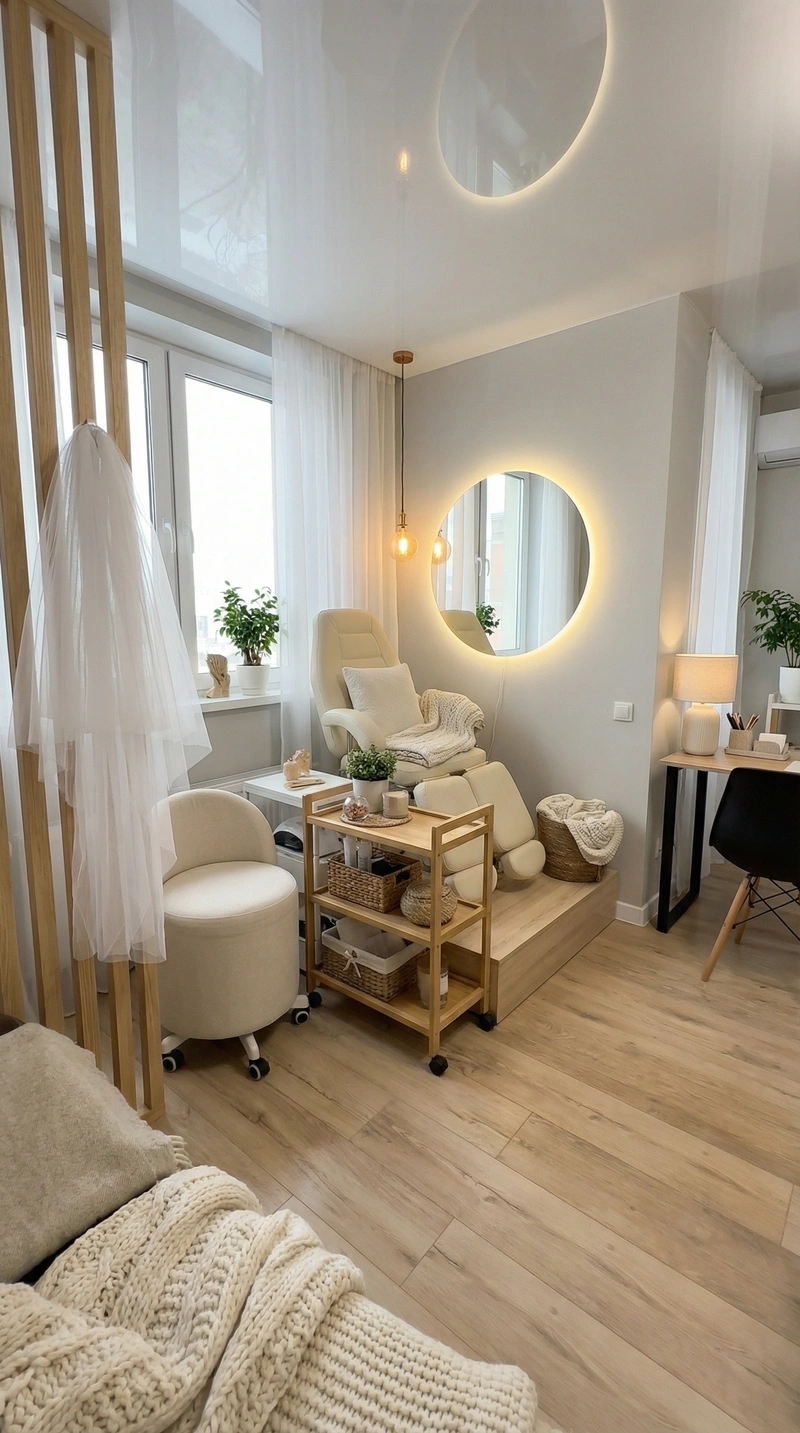 Дизайн интерьера в стиле Хюгге — Кабинет от нейросети RoomGPT